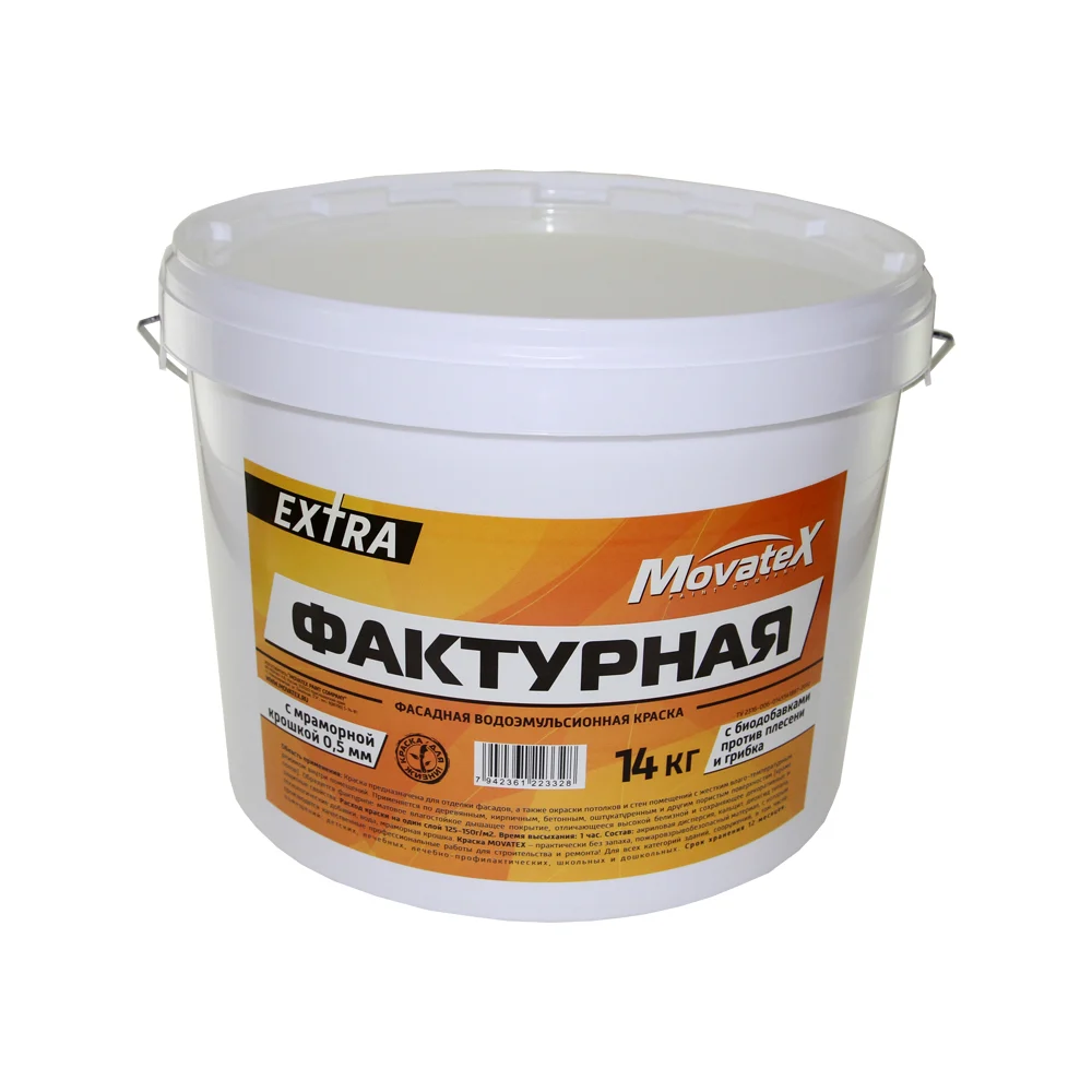 Фактурная водоэмульсионная краска Movatex EXTRA Т13334