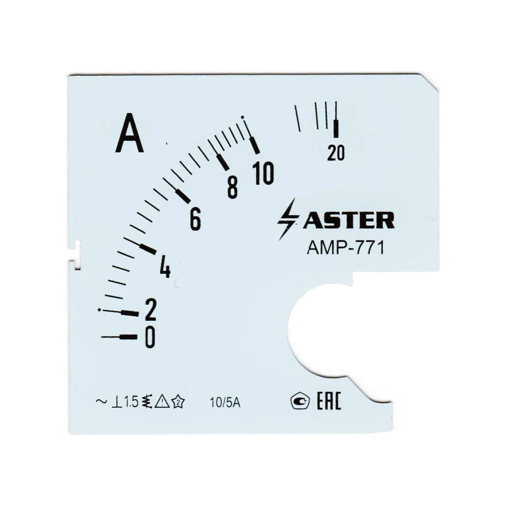 Шкала к амперметру AMP-771 ASTER SC771-10