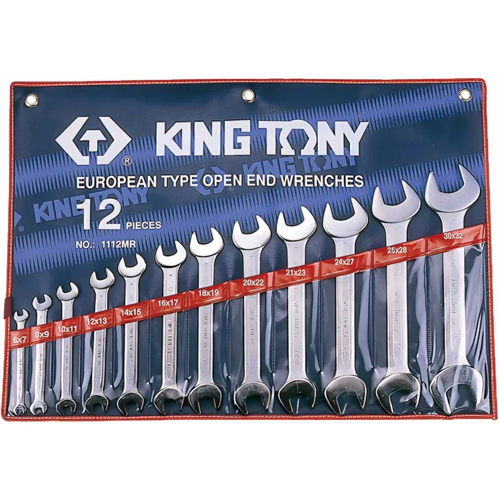 Набор рожковых ключей KING TONY 1112MR