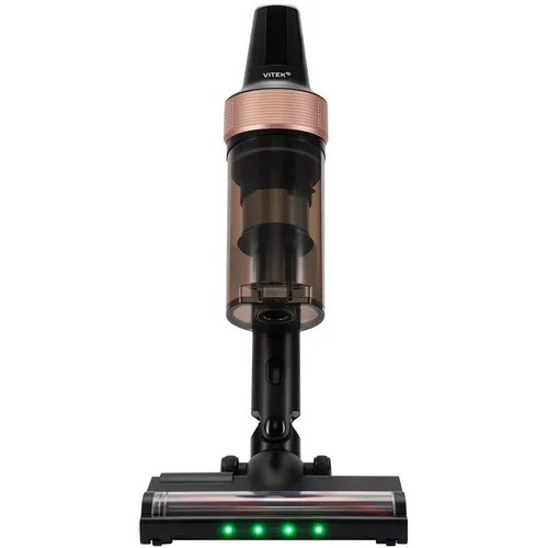 Вертикальный пылесос (handstick) Vitek VT-CLS01AQUA, 450Вт, черный/медный