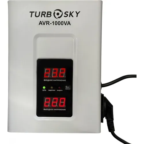 Стабилизатор напряжения TURBOSKY AVR-1000VA, белый
