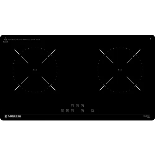 Индукционная варочная поверхность MEFERI Power MIH602BK, конфорок: 2 шт., стеклокерамика, независимая, черный