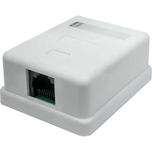 Розетка Suprlan (10-0307-1) наклад. RJ45 1 кат.5E UTP бел.