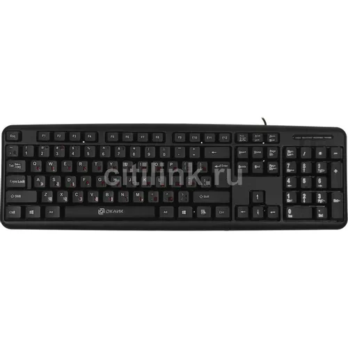 Клавиатура Oklick 90MV2, проводная, USB, мембранная, черный [1185967]