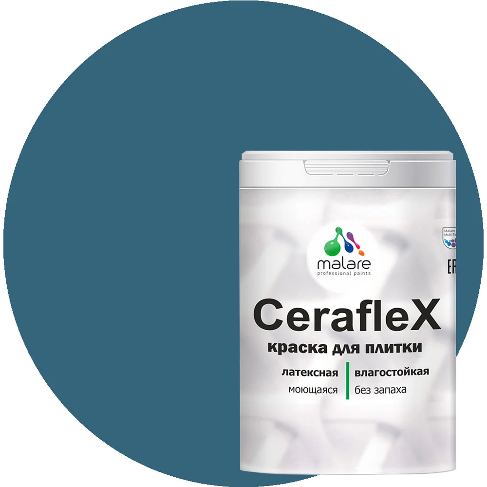 Латексная краска для кафельной и керамической плитки MALARE Ceraflex 2036773402886