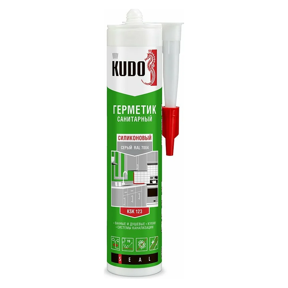 Силиконовый санитарный герметик KUDO KSK-123