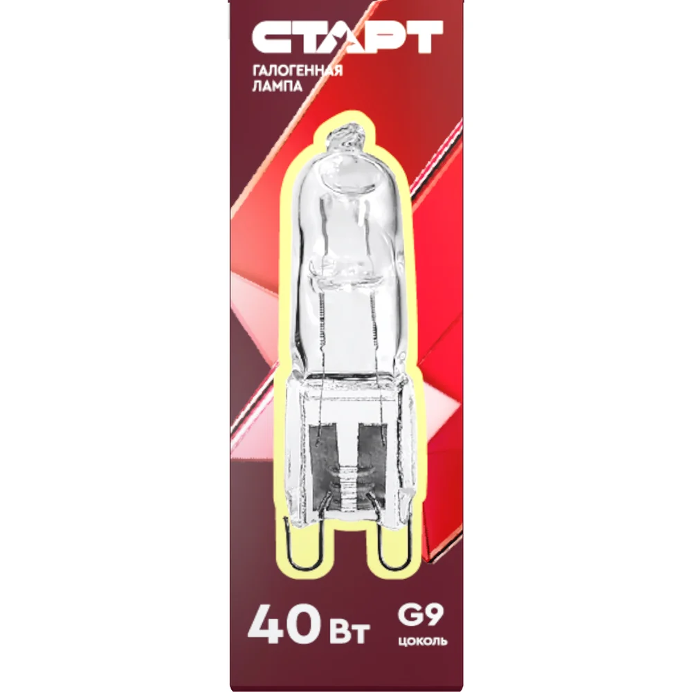 Капсульная галогенная лампа СТАРТ G9 220V 40W CL