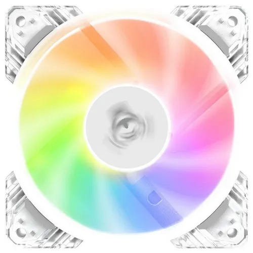 Вентилятор ALSEYE N12-W 120мм, 4-pin, 1800об/мин, 17.4 - 34.8 дБ, RGB, белый, Ret