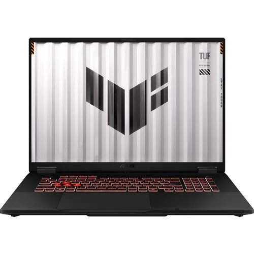 Ноутбук игровой ASUS TUF Gaming A18 FA808UP-S8051, 18", 2025, IPS, AMD Ryzen 7 260 3.8ГГц, 8-ядерный, 32ГБ DDR5, 1ТБ SSD, NVIDIA GeForce RTX 5070 для ноутбуков - 8 ГБ, TGP 115Вт, без операционной системы, серый [90nr0nl1-m002u0]