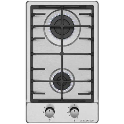 Газовая варочная панель MAUNFELD EGHS.32.6CS/G, 2 конфорки, нержавеющая сталь, серебристый