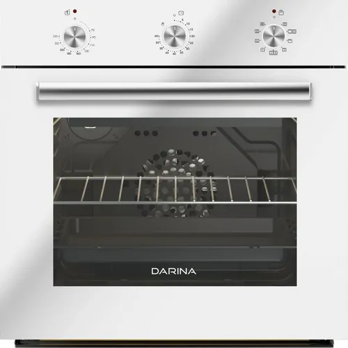 Духовой шкаф электрический Darina 1U BDE 111 707 W, 50л, дверца с 3 стеклами, белый
