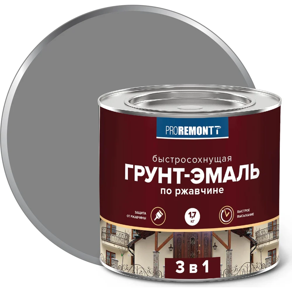 Быстросохнущая грунт-эмаль Proremontt Лк-00012744
