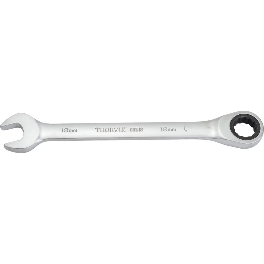 Комбинированный трещоточный гаечный ключ THORVIK CRW18 53512