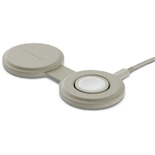 Беспроводное зарядное устройство SATECHI ST-QTG21W, USB-C, USB-C, 15Вт, песочный