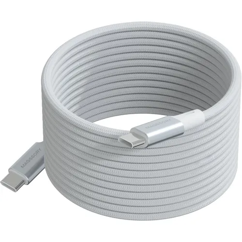 Кабель MAGSSORY cbl021, USB Type-C (m) - USB Type-C (m), 2.4м, белый