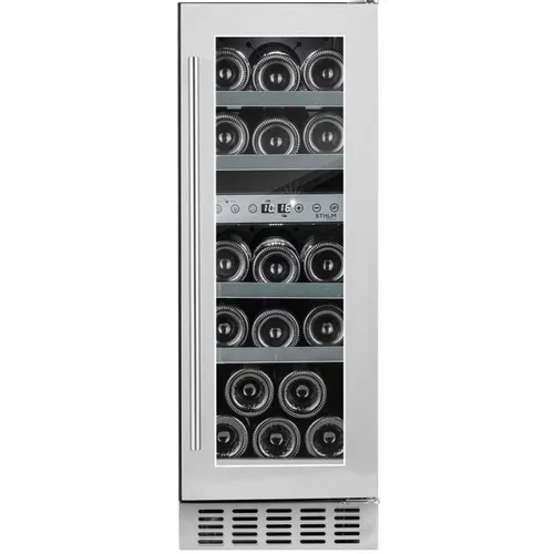 Винный шкаф однокамерный TEMPTECH STX30DS вместимость: 17 бутылок, серебристый