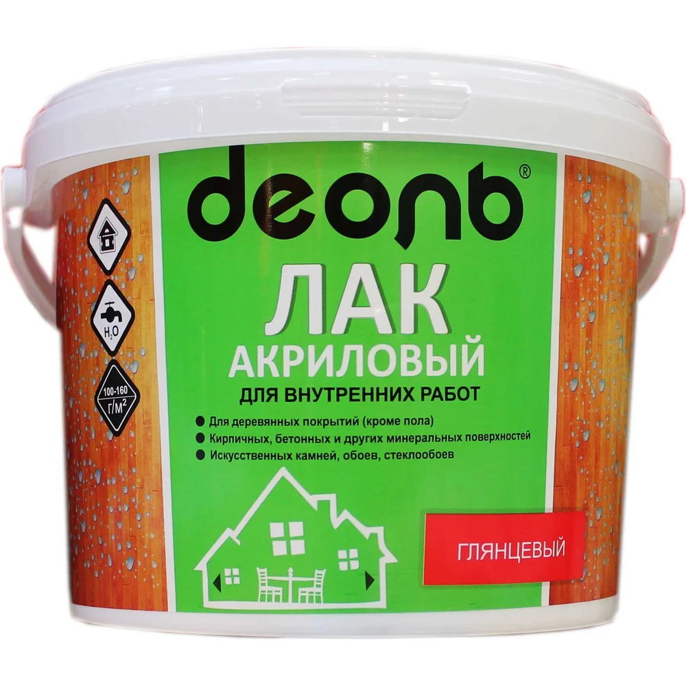 Акриловый лак для внутренних работ, Деоль DLA27