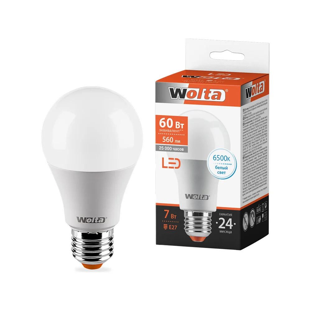 Лампа Wolta 25W55BL7E27
