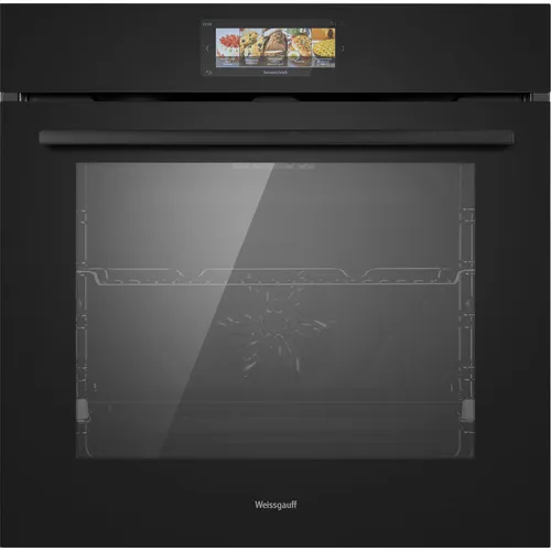 Духовой шкаф электрический WEISSGAUFF Premium EOM 899 Color Touch Matt, 80л, дверца с 3 стеклами, черный