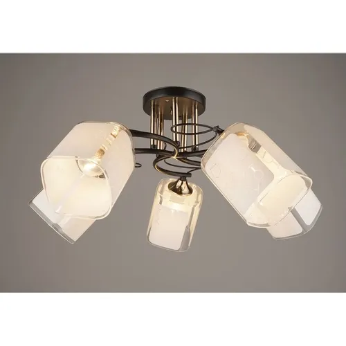 Люстра HIPER Arto H174-5, 5 х 60 Вт, черный