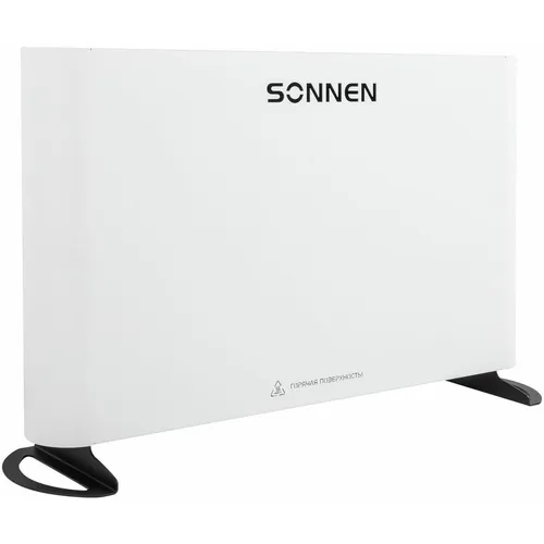 Конвектор SONNEN Onyx 1000.1, 1000Вт, с терморегулятором, белый [457629]