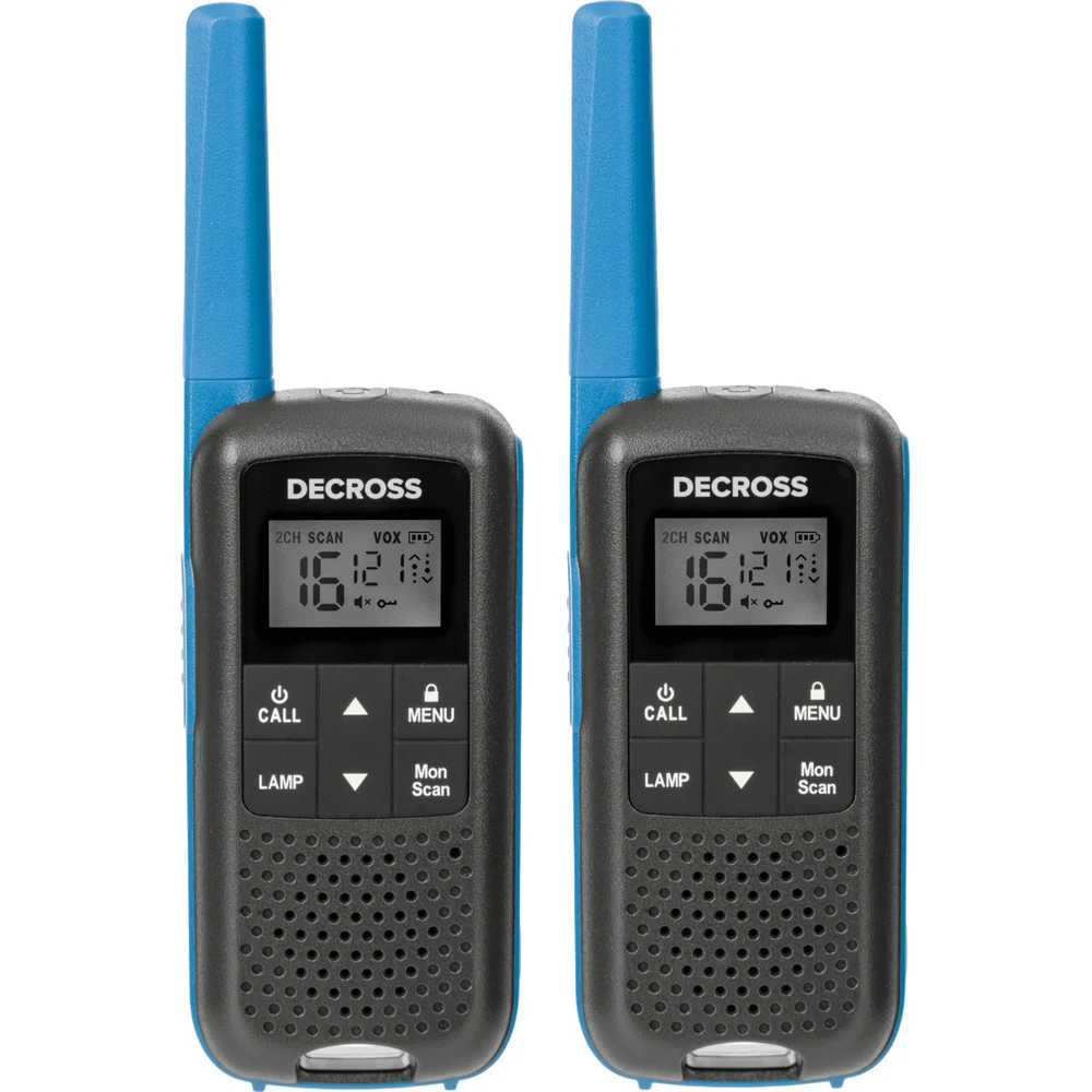 Комплект радиостанций DECROSS DC63 Blue Twin EU с ЗУ DC6314104302000