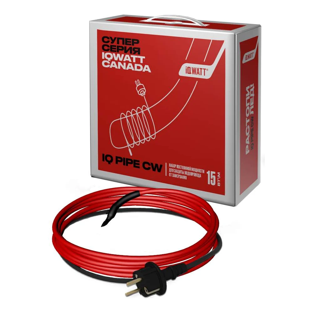 Комплект для обогрева труб IQWATT IQ PIPE CW-20м 039508