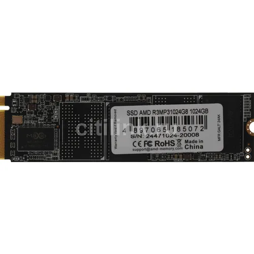 SSD накопитель AMD Radeon R3MP31024G8 1ТБ, M.2 2280, PCIe 3.0 x4, NVMe, M.2