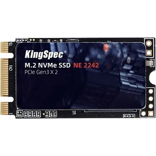 SSD накопитель KINGSPEC NE-256 2242 256ГБ, M.2 2242, PCIe 3.0 x2, NVMe, M.2
