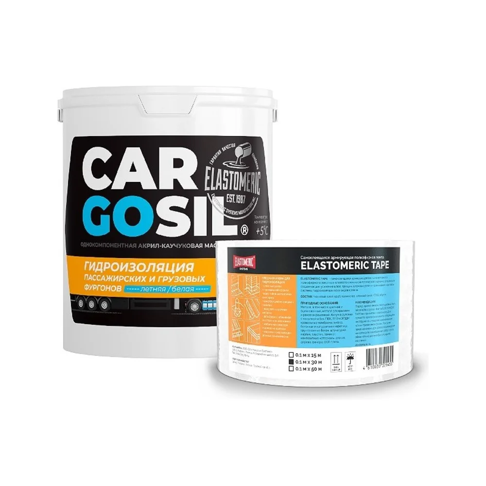 Мастика для авто CARGOSIL letnij_belyj_3kg_komplekt
