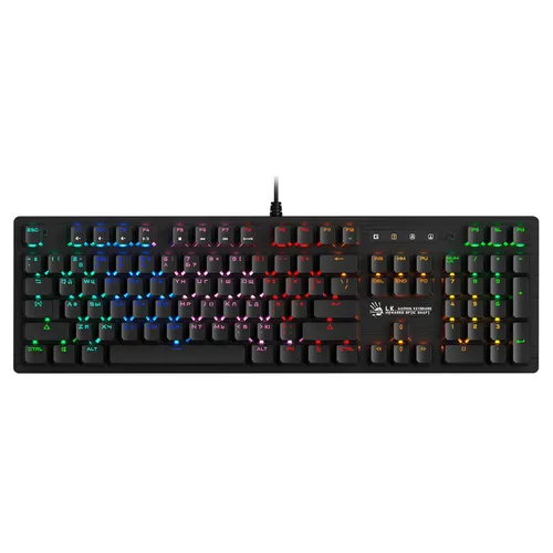 Клавиатура A4TECH Bloody B820R, проводная, USB, механическая, черный [b820r black (blue switch)]