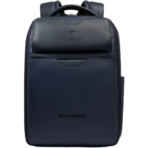 Рюкзак Piquadro Ael CA6923S142/BLU синий натуральная кожа