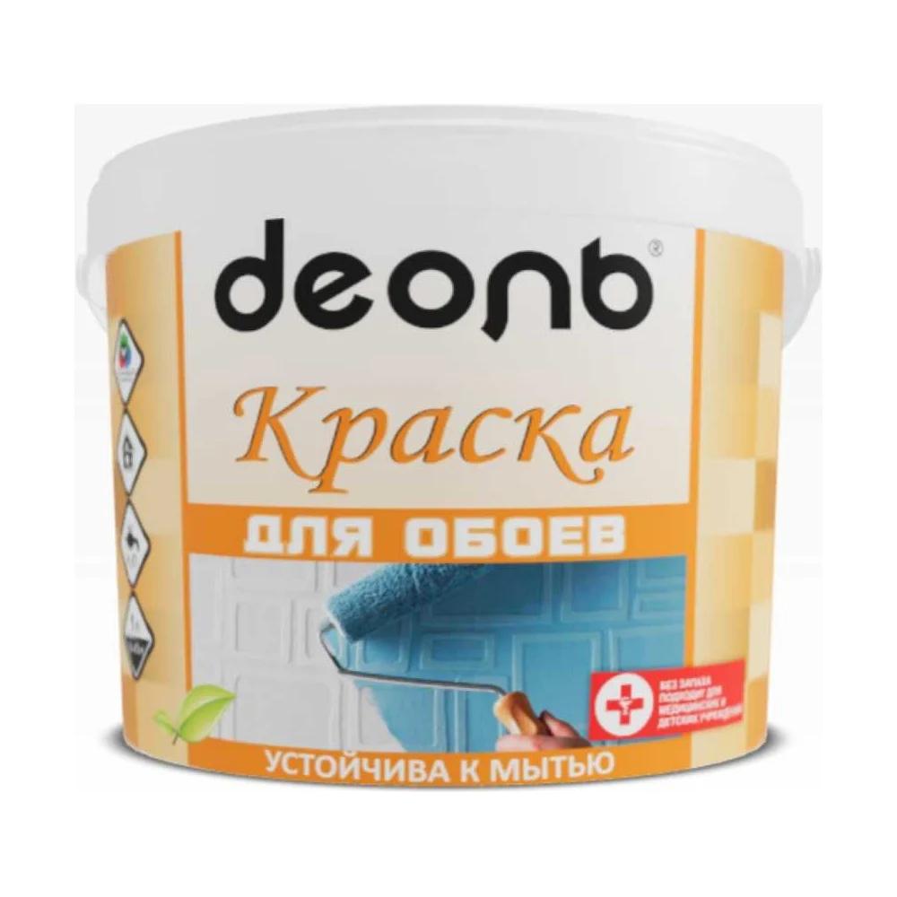 Акриловая краска интерьерная, для обоев, Деоль DWAL27W