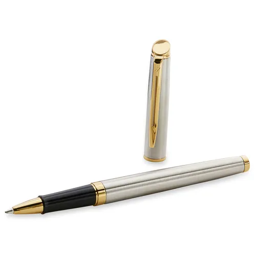 Ручка-роллер Waterman Hemisphere Steel GT чернила черный коробка подарочная [s0920350]