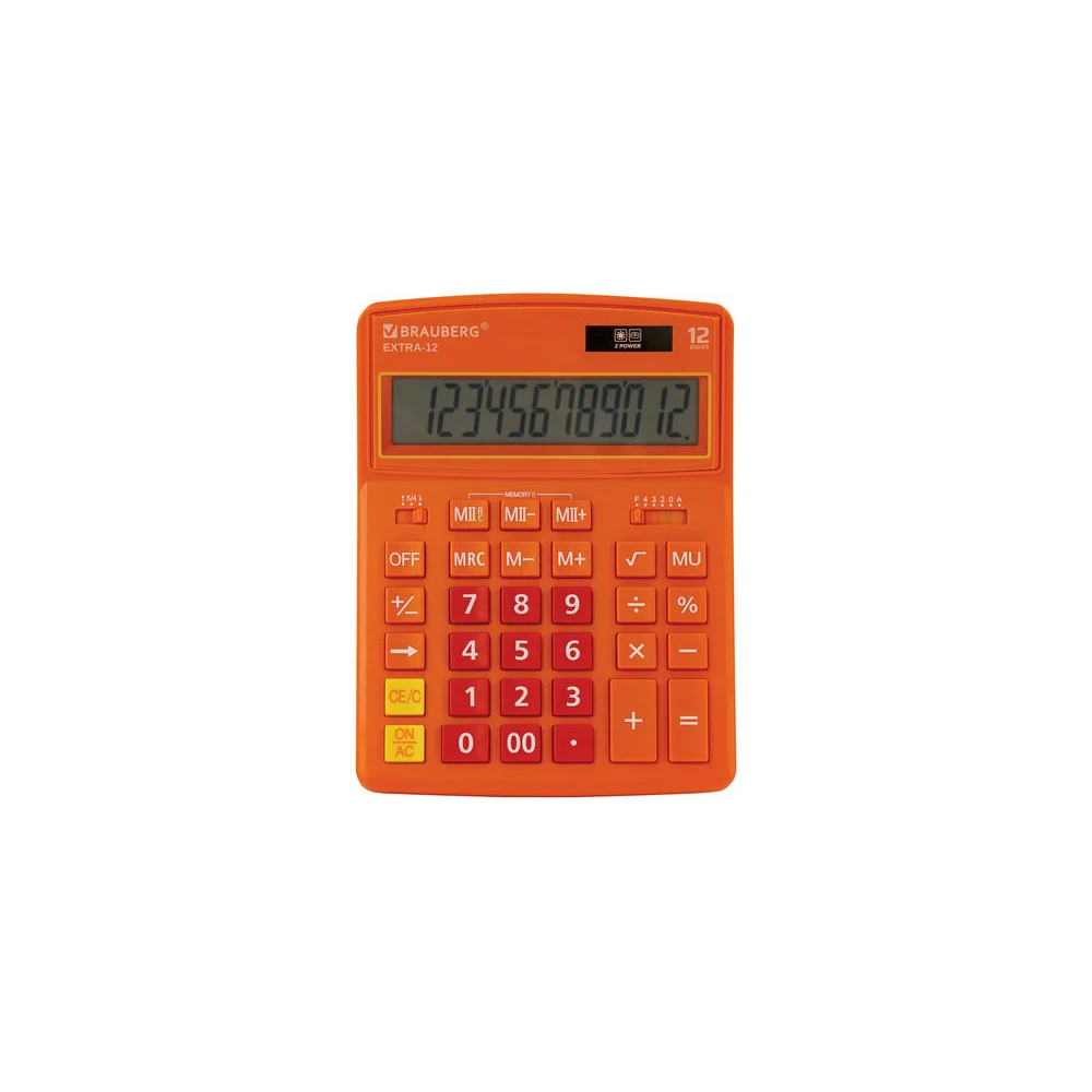 Настольный калькулятор BRAUBERG EXTRA-12-RG 250485