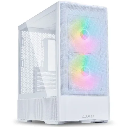 Корпус ATX Lian Li Lancool 207, Midi-Tower, без БП, белый [g99.lan207rw.r0]