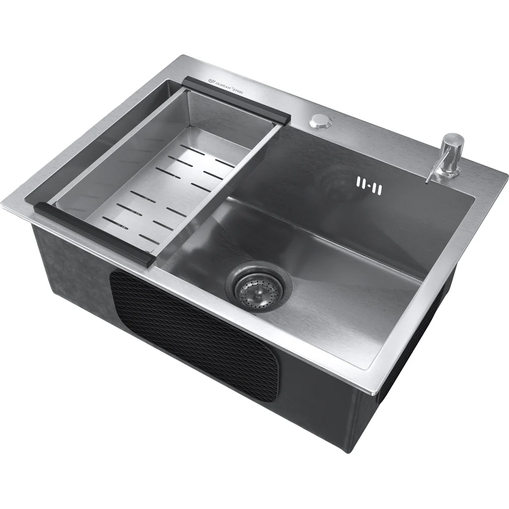 Кухонная мойка ULGRAN US600*450 Steel