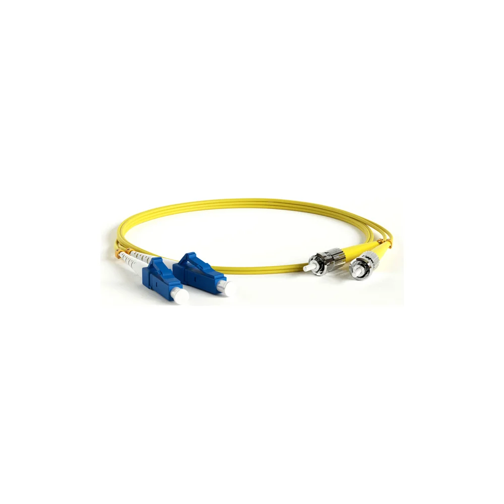 Волоконно-оптический патч-корд Hyperline FC-D2-9-LC/UR-ST/UR-H-2M-LSZH-YL 28144