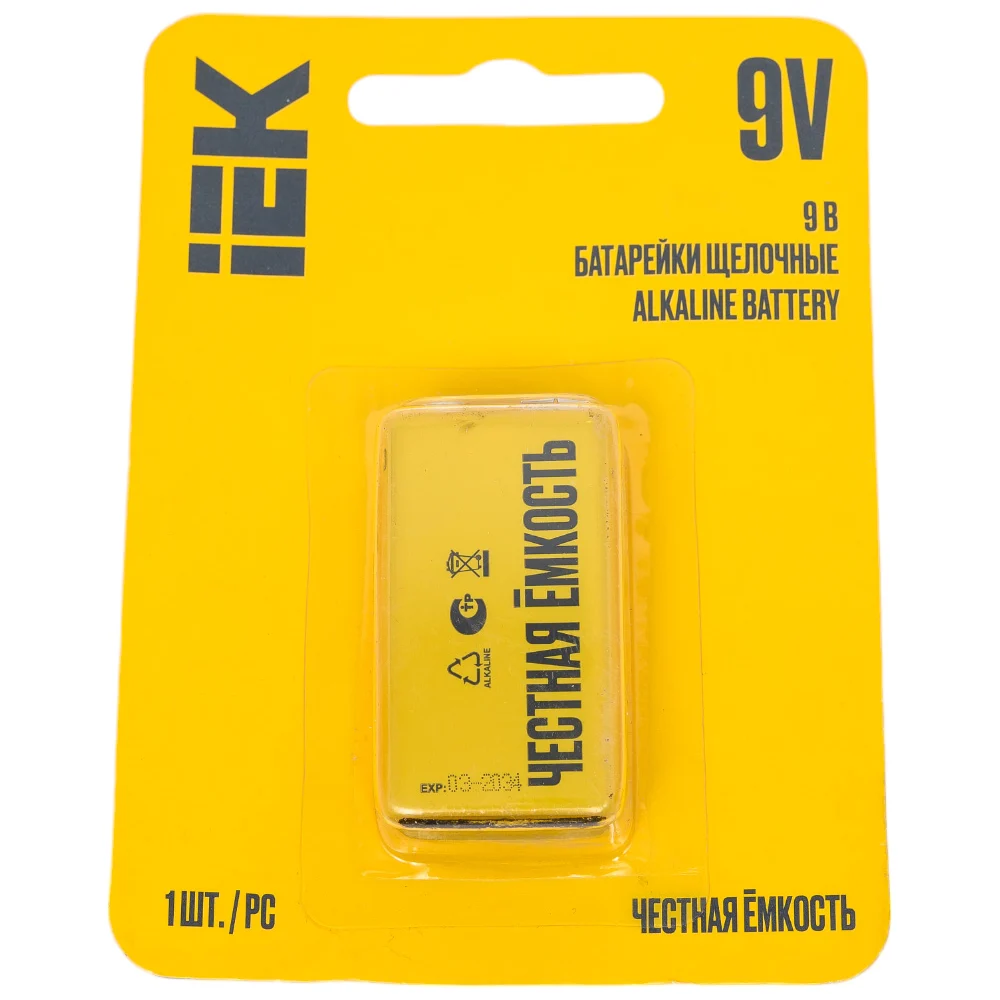 Щелочная батарейка IEK alkaline ABT-6LR619V-OP-L01