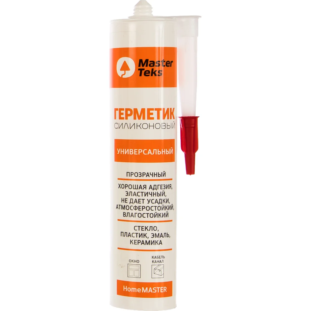 Универсальный силиконовый герметик MASTERTEKS HOMEMASTER 53393