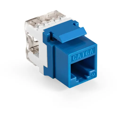 Модуль Exegate KJ-8P8C-U-C6A-180-Dual (EX297263RUS) Keystone RJ45 кат.6A бронз.