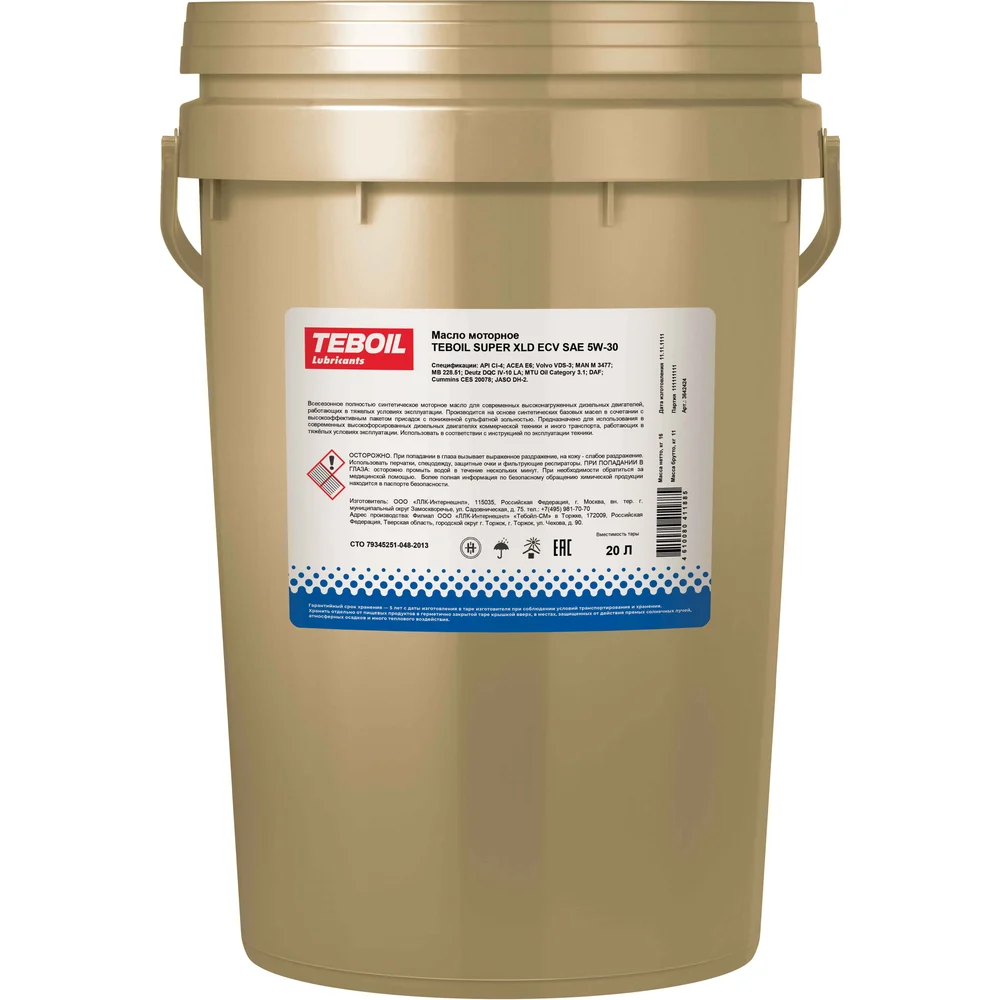 Моторное масло TEBOIL Super XLD ECV 5W-30 3642424