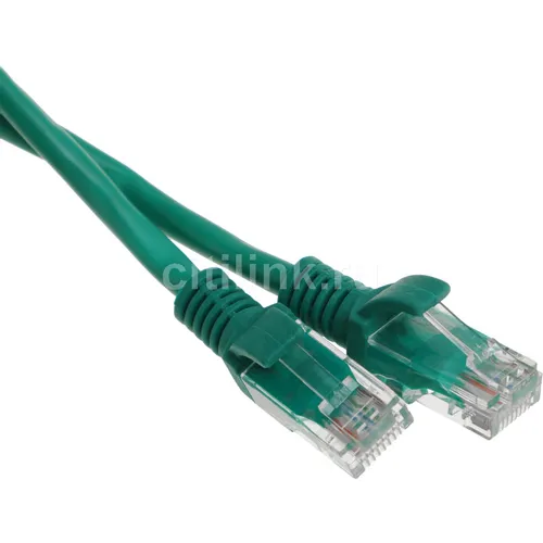Патч-корд PREMIER PP12-1.5M/G литой (molded), UTP, кат.5E, 1.5м, 4 пары, 26AWG, алюминий омедненный, многожильный, зеленый