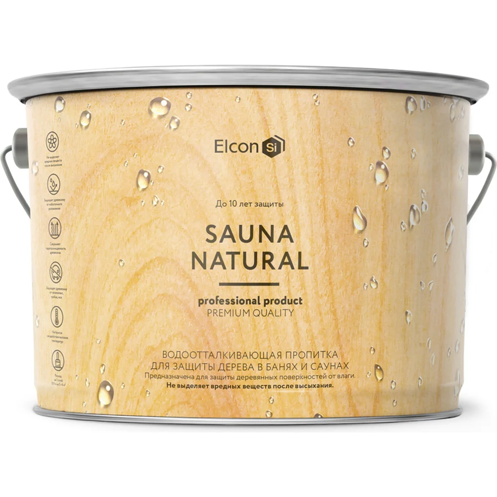 Пропитка для бани и сауны Elcon Sauna Natural 00-00461539