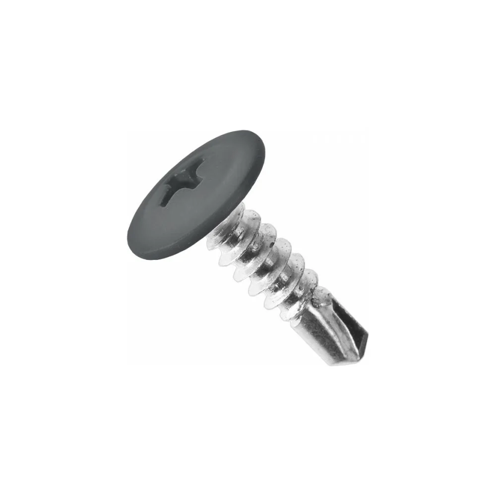 Саморез пшс КРЕП-КОМП 4,2х16 RAL7024 (1000 шт.) пшс167024