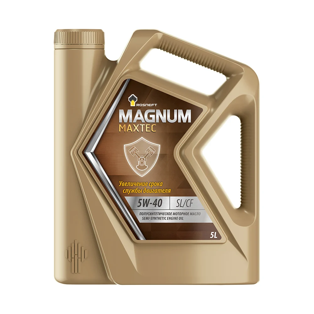 Полусинтетическое моторное масло Роснефть Magnum Maxtec 5W-40 API SL/CF 40814650