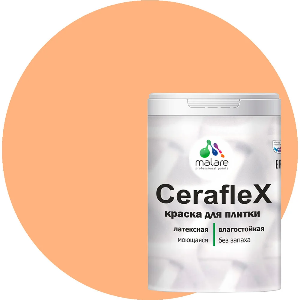 Латексная краска для кафельной и керамической плитки MALARE Ceraflex 2036773402855