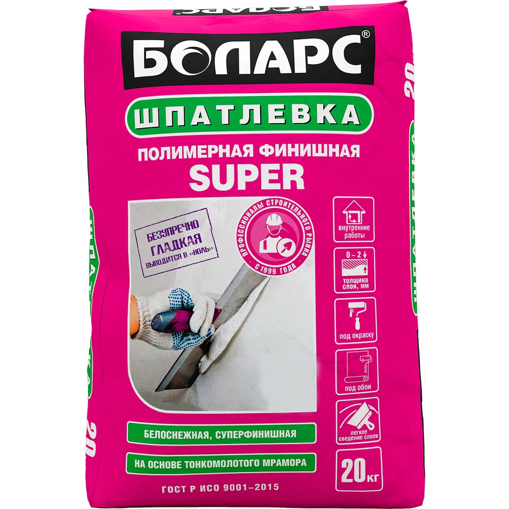 Финишная шпатлевка БОЛАРС SUPER 2100 00000007465