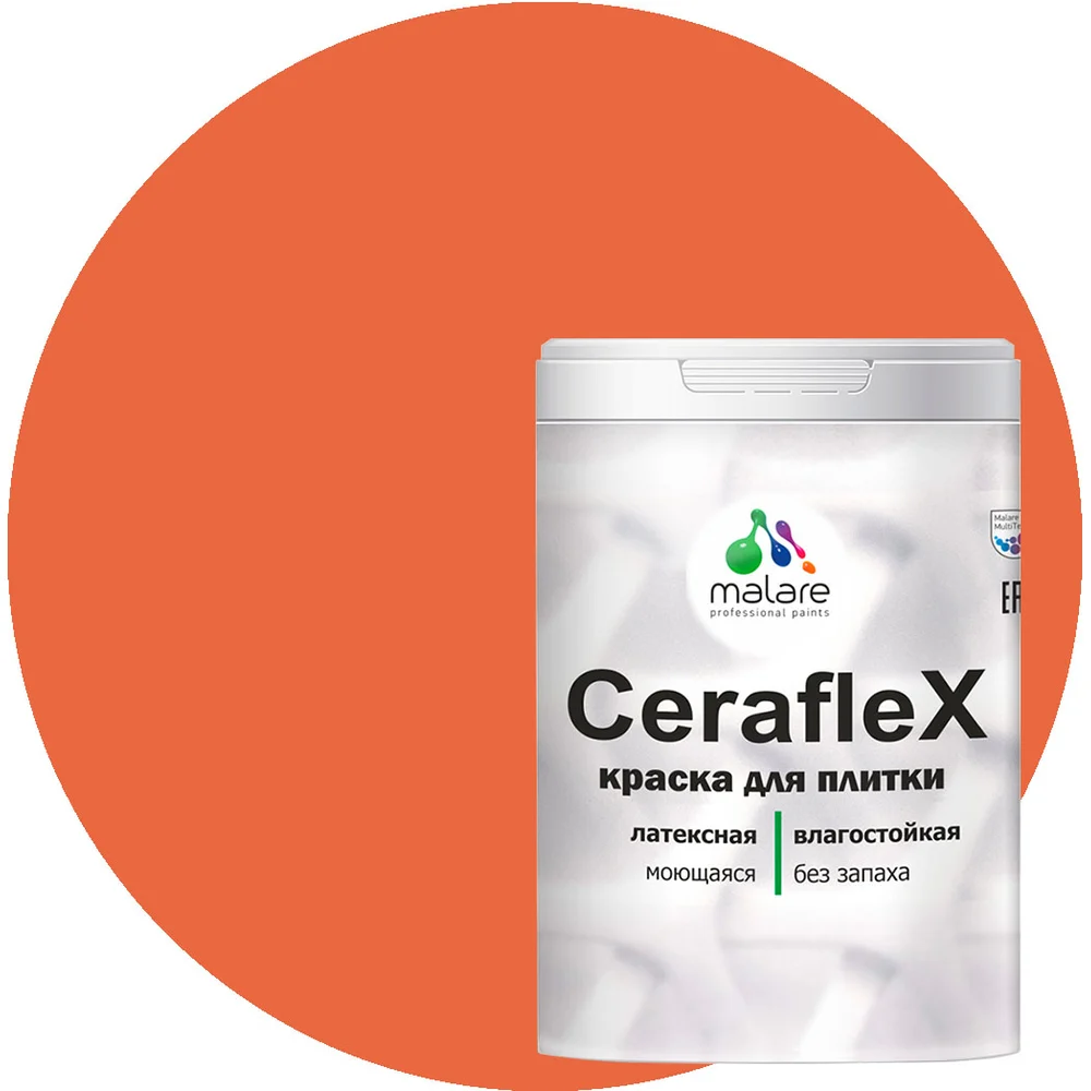 Латексная краска для кафельной и керамической плитки MALARE Ceraflex 2036773887249