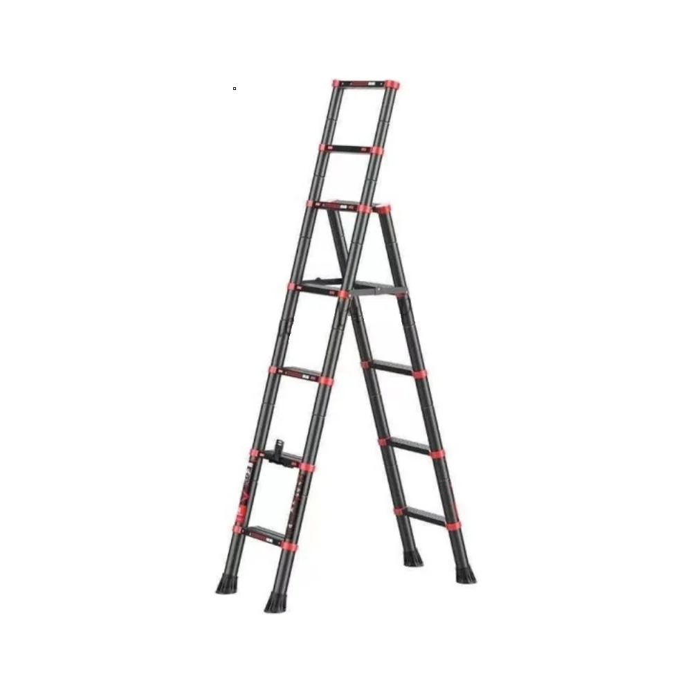 Телескопическая лестница-стремянка WORKY BLACK ARD257795